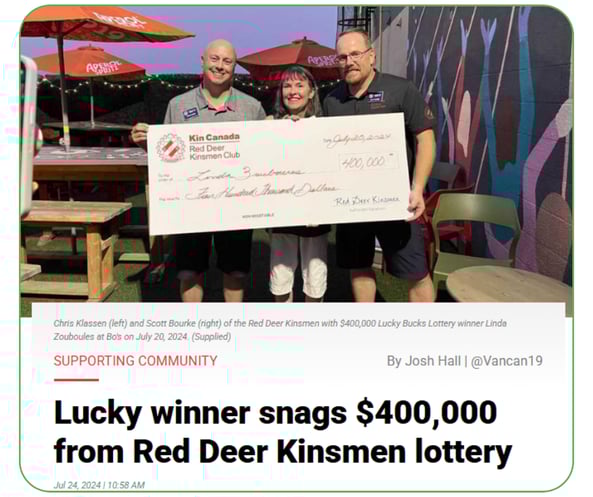 Red Deer Kinsmen Club Media Hit